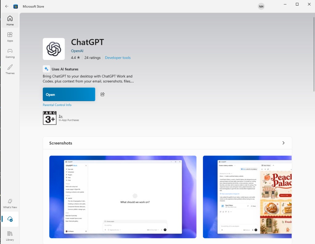 Microsoft Store — ChatGPT by OpenAI